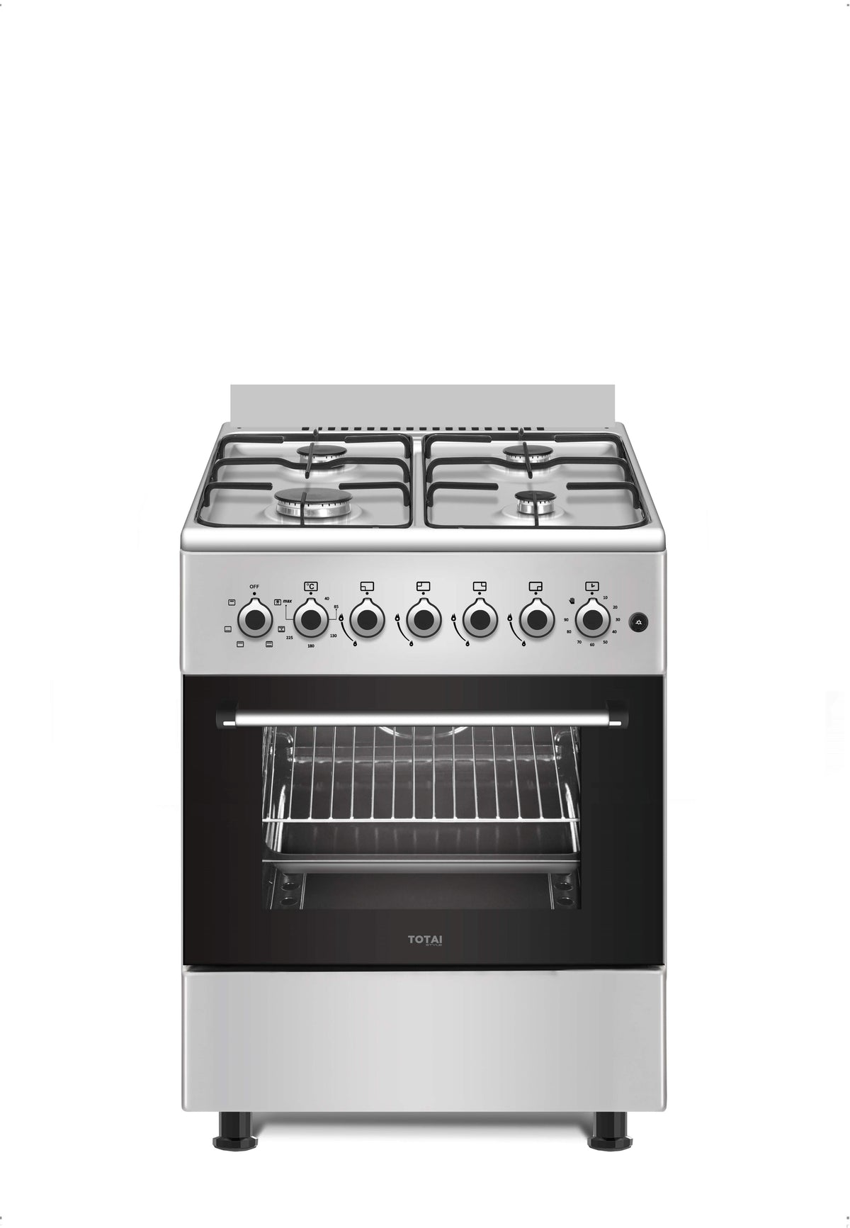 Totai Style 60cm 4 Burner Gas Stove With Electric Oven