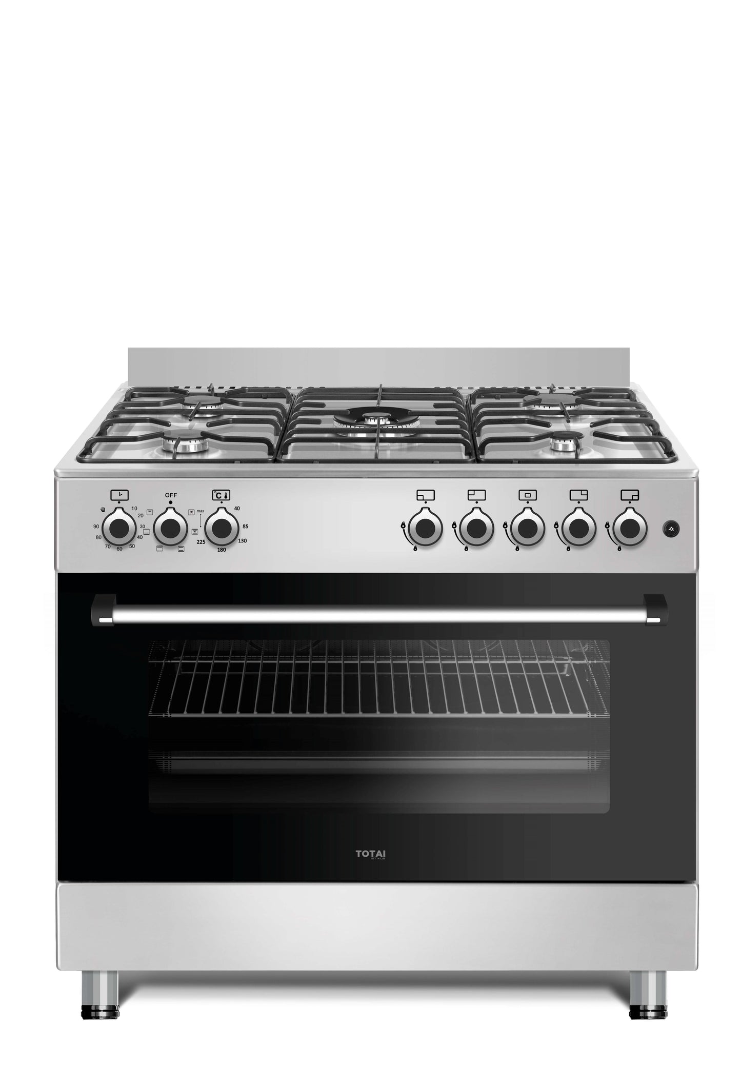 TOTAI STYLE 90CM 5 BURNER GAS STOVE WITH ELECTRIC OVEN