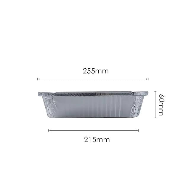 Inpulse Homeware 5 Pack 1.75Lt Aluminium Foil Food Container Silver
