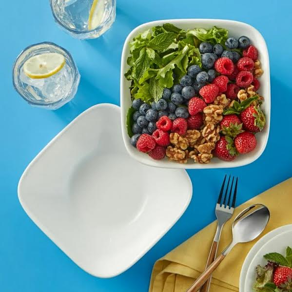 Corelle 16cm Square Dessert Bowl White