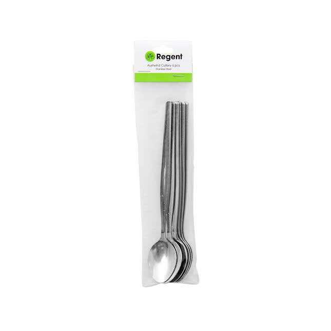 Regent 6 Piece Austwind Soda Spoon Set Silver
