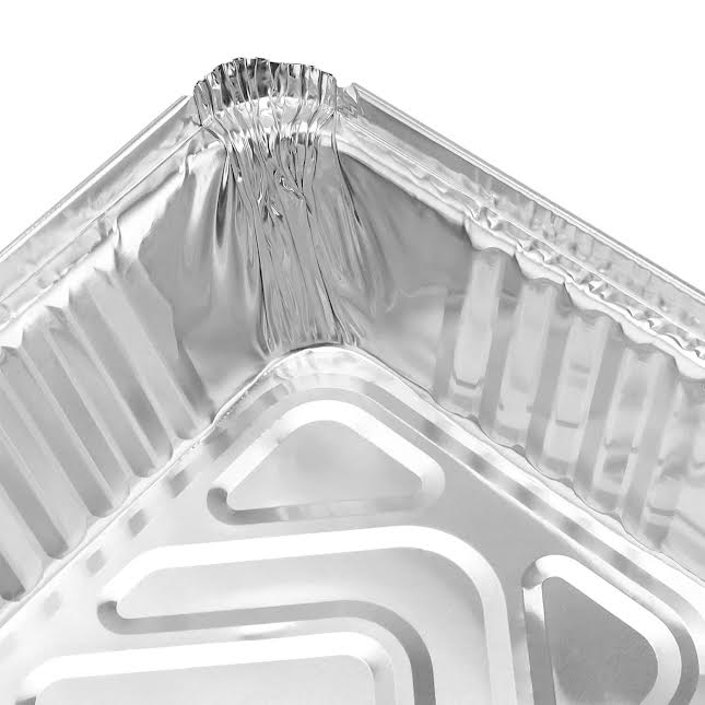 Inpulse Homeware 5 Pack 4.9Lt Aluminium Foil Food Container Silver
