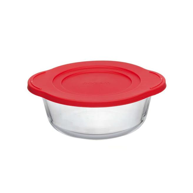 Borcam 2.2Lt Round Casserole with Lid Clear