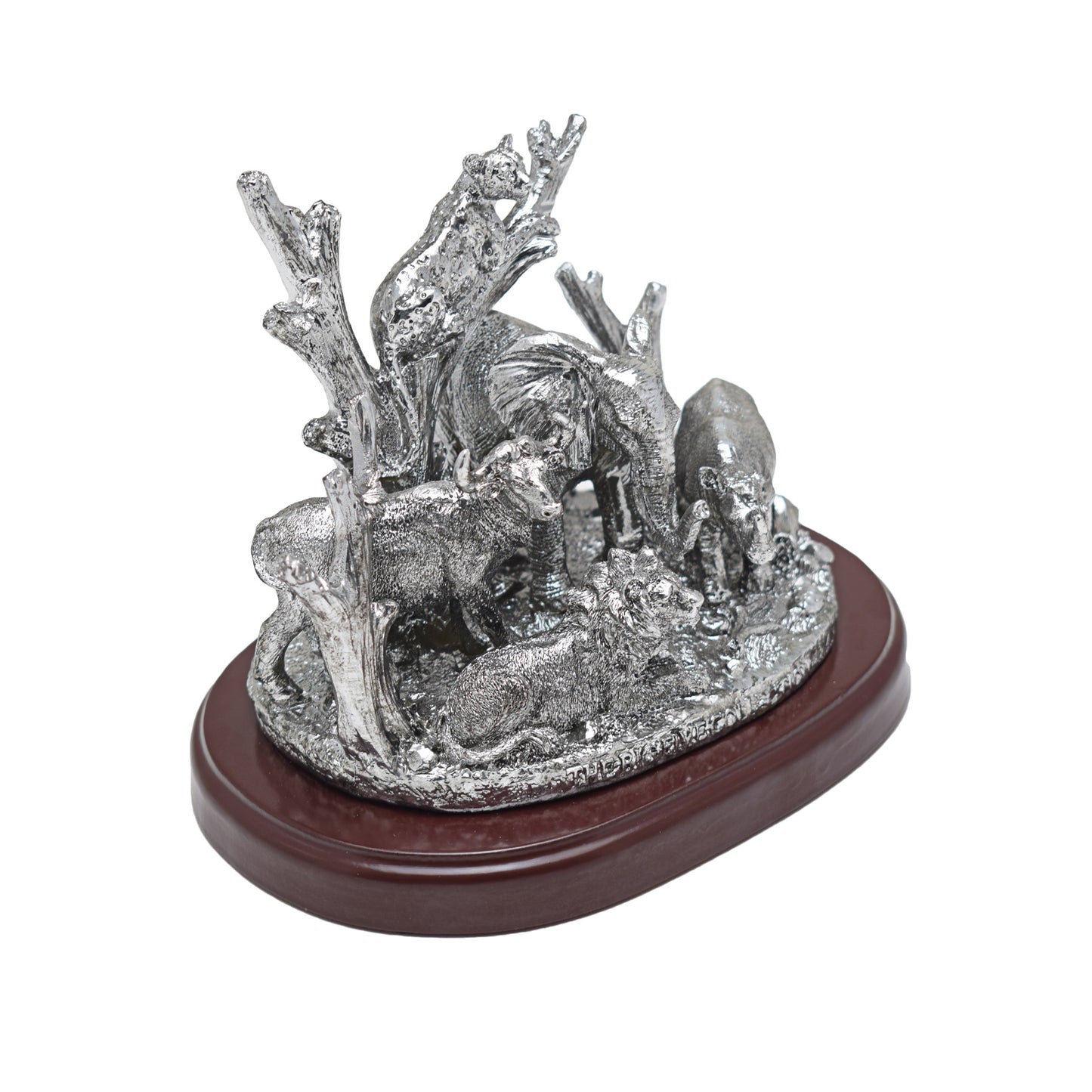 Urban Decor Big 5 on Plinth Ornament Silver