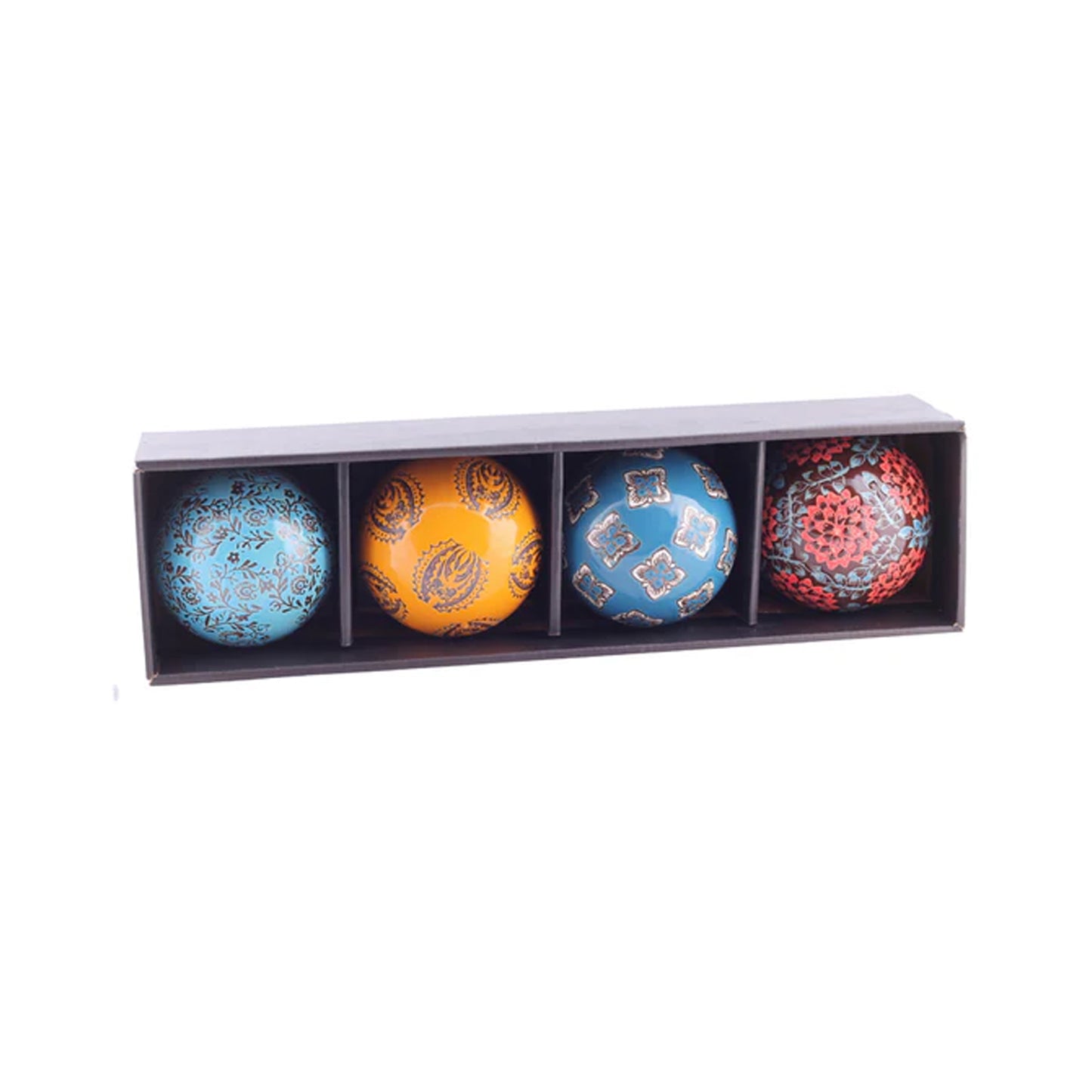 Urban Decor 4 Piece Ceramic 10cm Decor Ball Set Assorted
