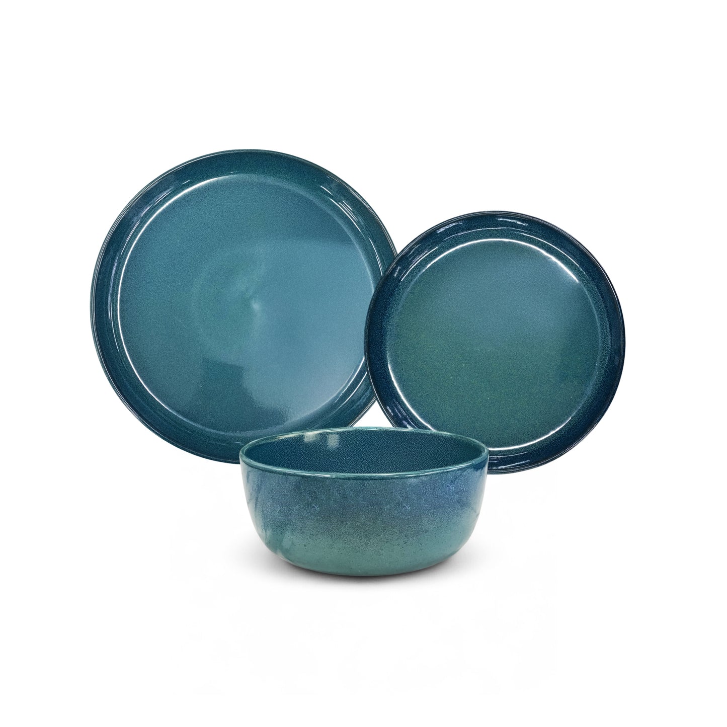 Kitchen Life 12 Piece Dinner Set Dark Blue