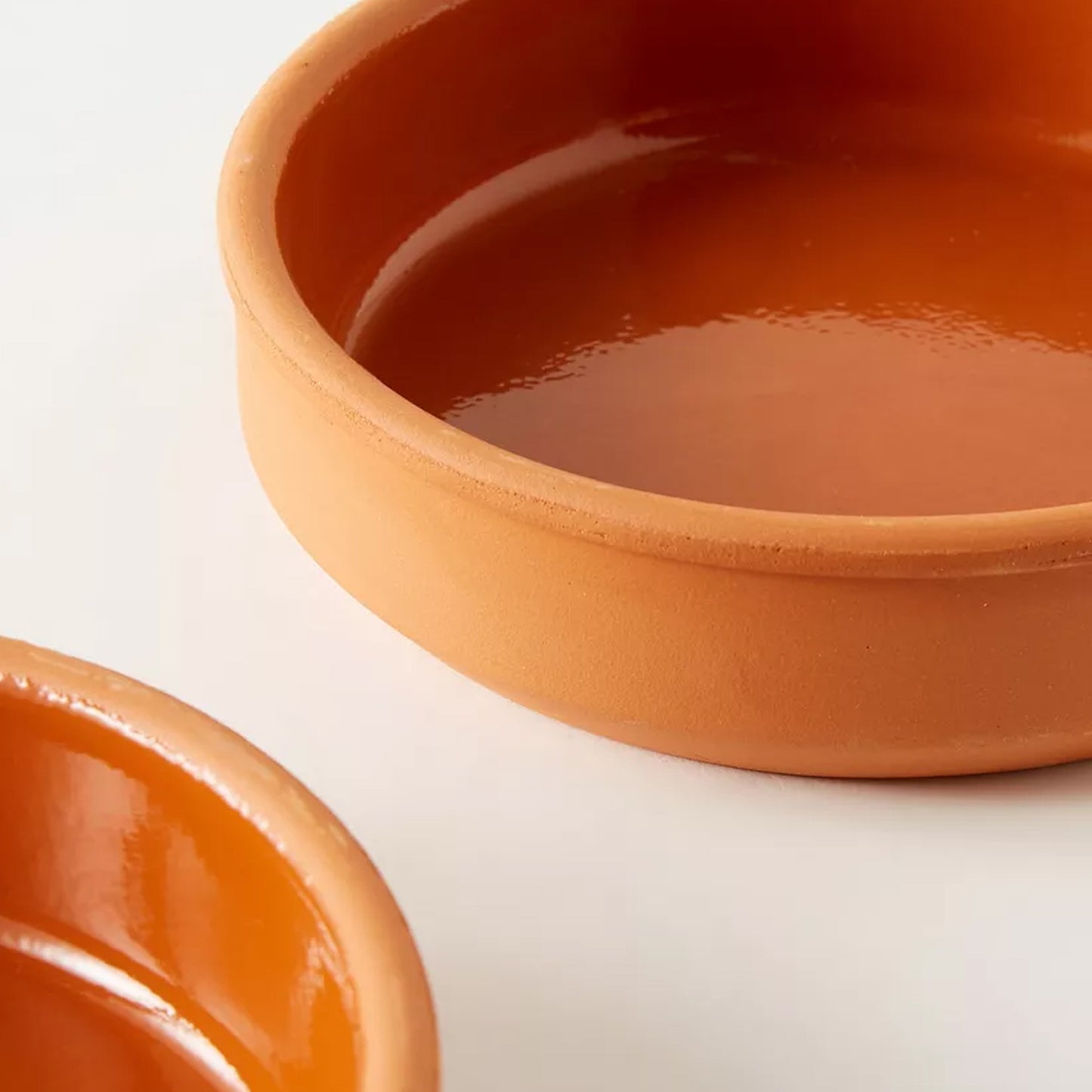Excellent Housewares 2 Piece 450ml Terracotta Ramekins Set Brown