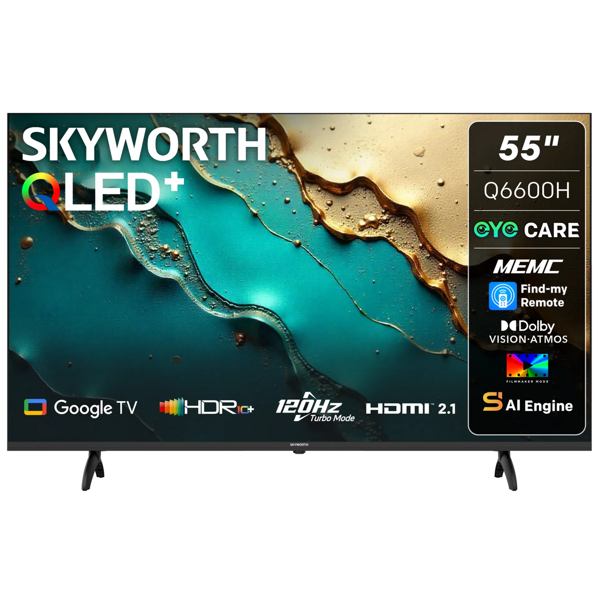 Skyworth 55 inch QLED Google TV 55Q6600K