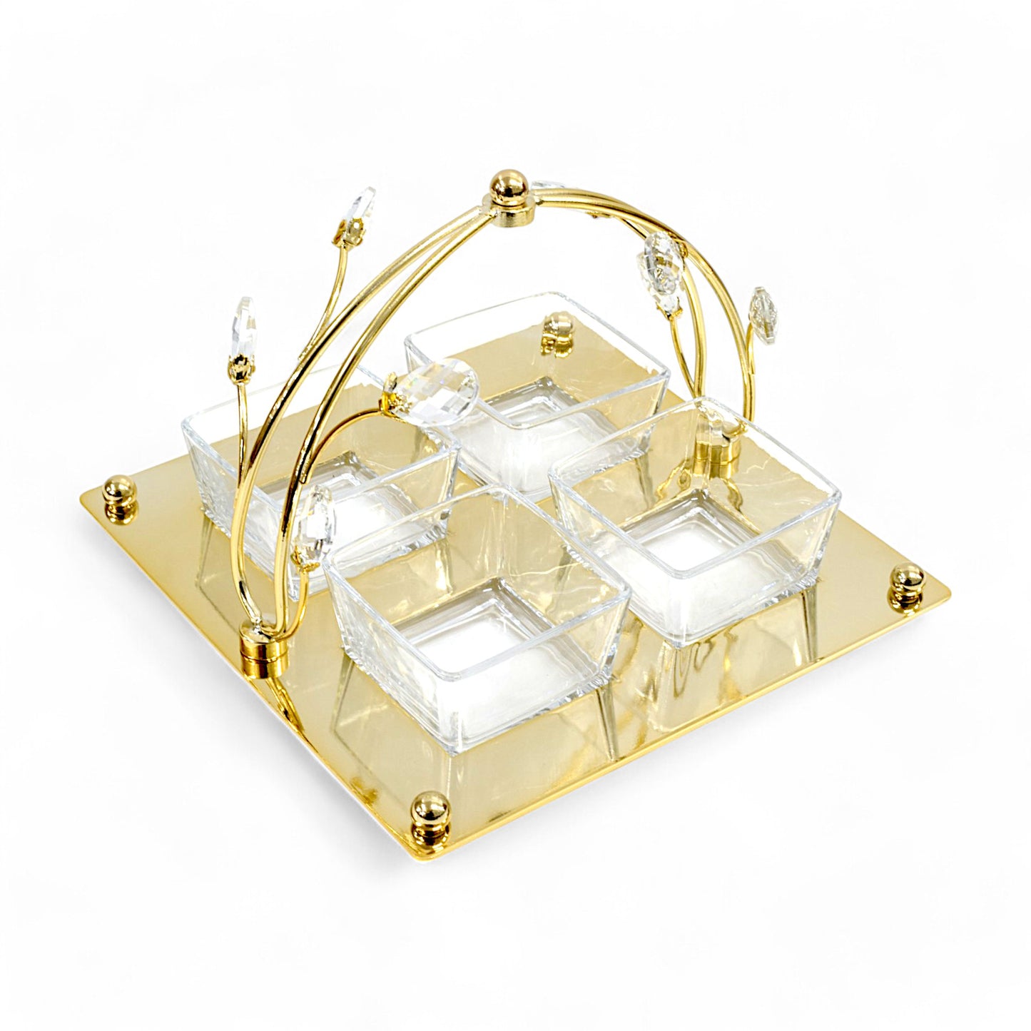 Milano 5 Piece Dessert Server Gold