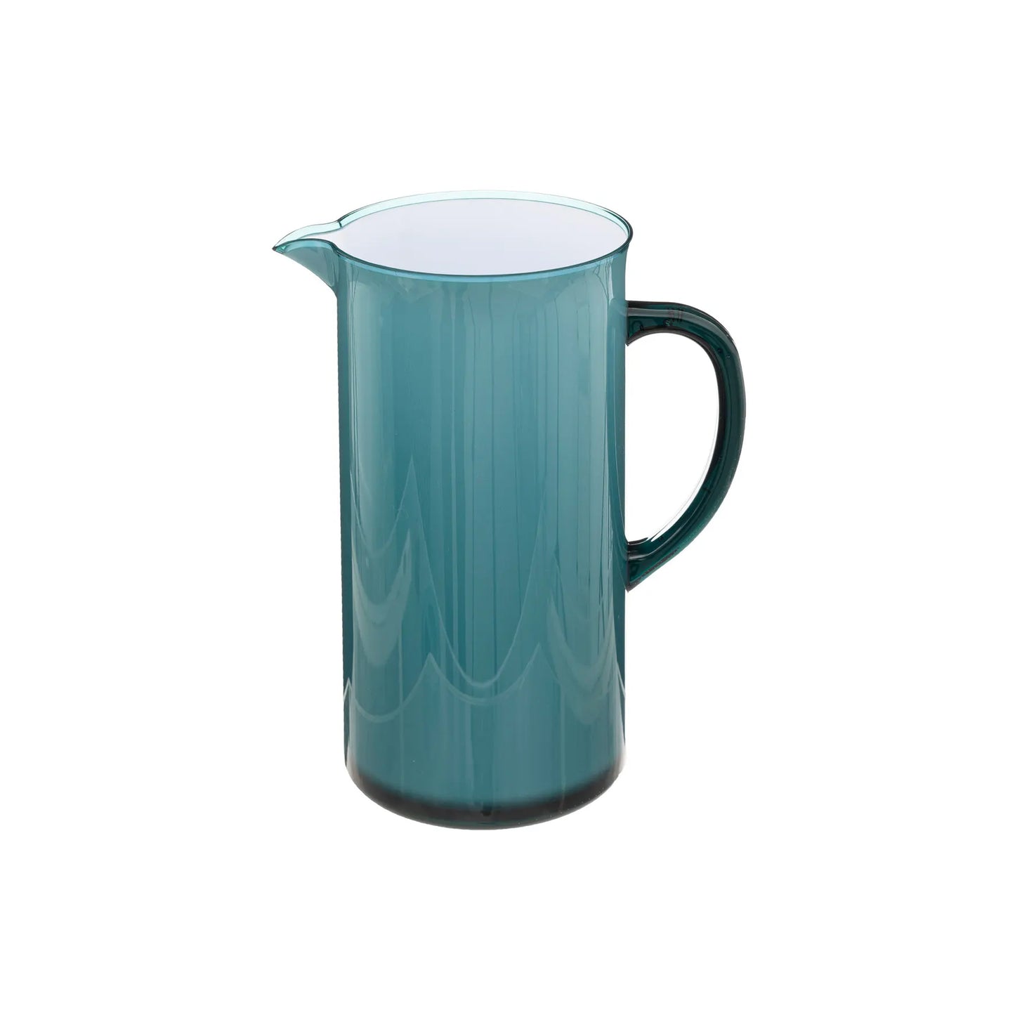 Five 1.95Lt Square Pitcher with Lid Petrol Blue