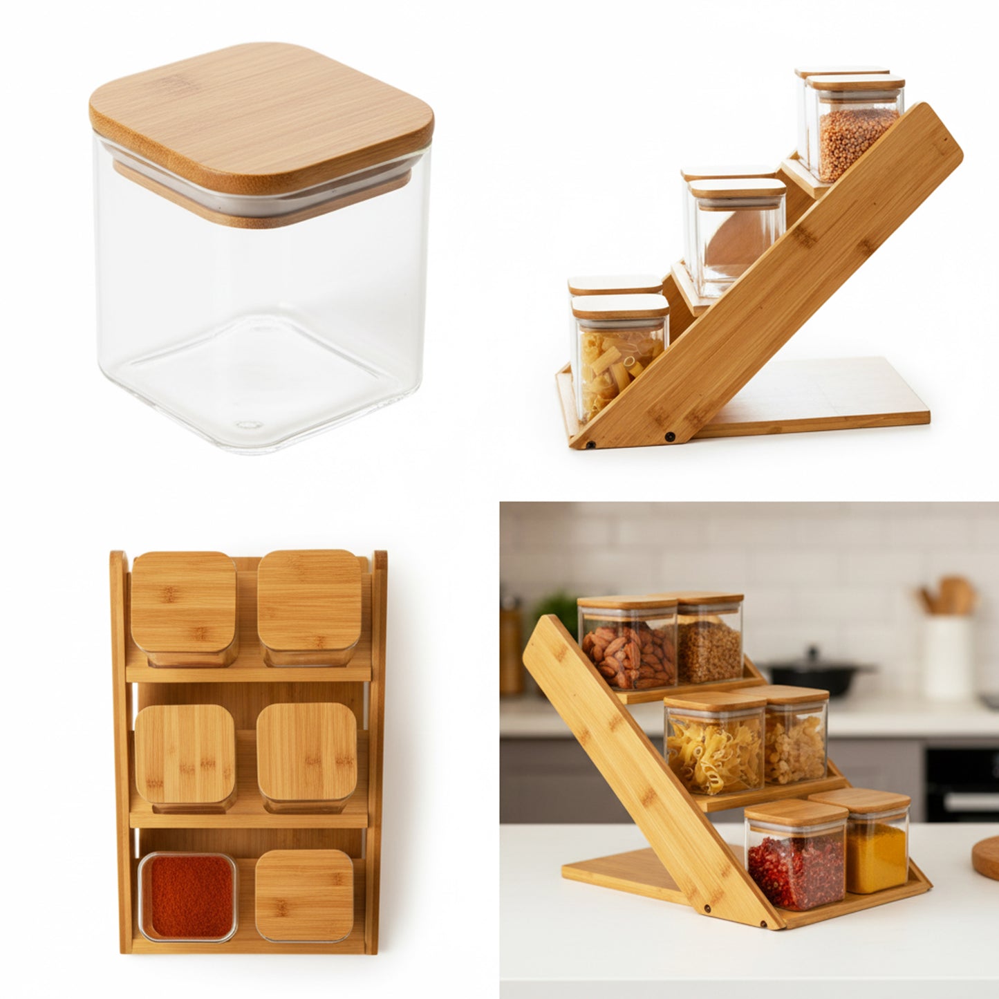 7 Piece Canister Set Clear