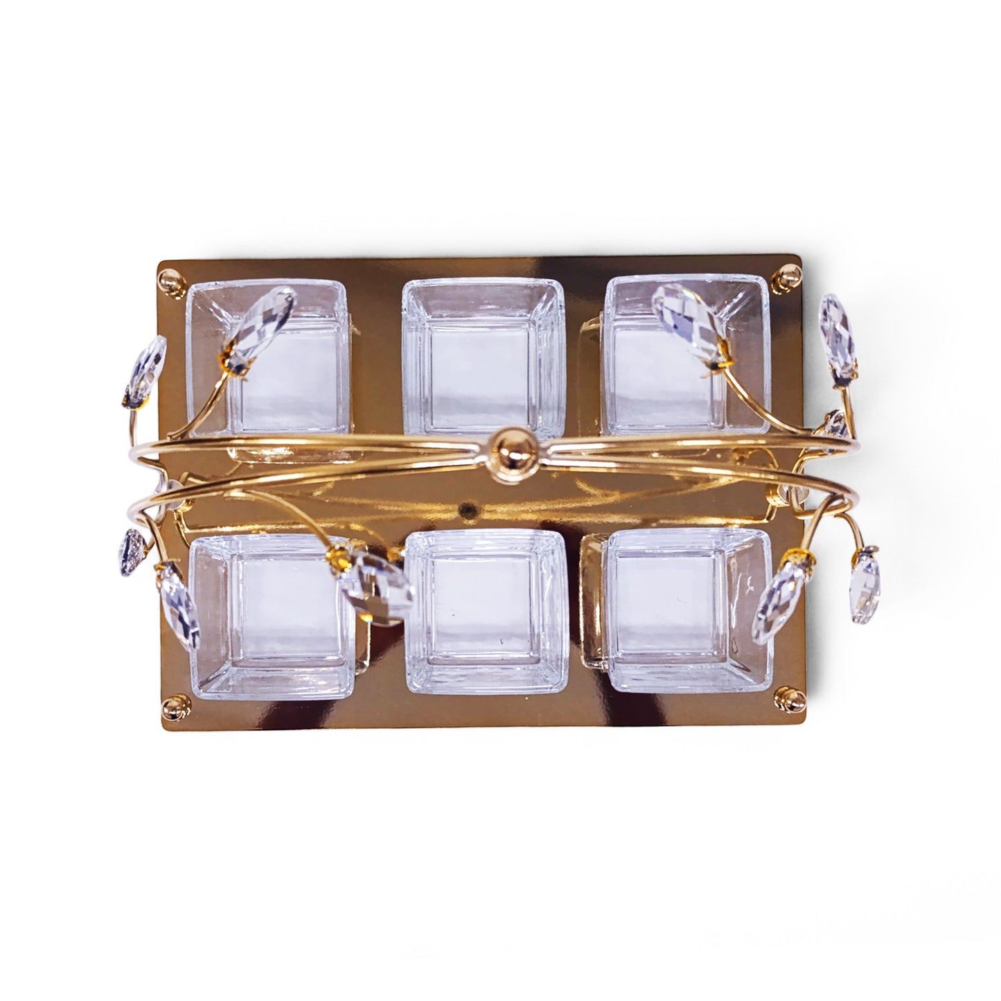 Milano 7 Piece Dessert Server Gold