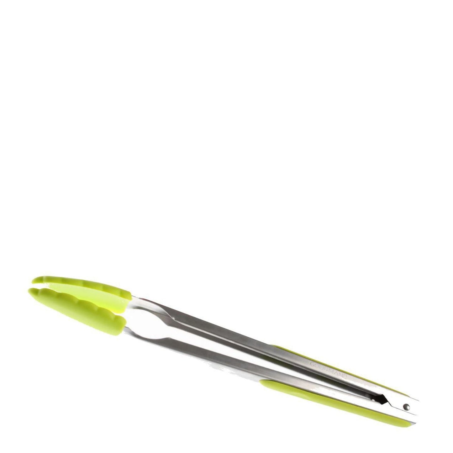 Kitchen Life 12" Silicone Tongs with Auto Lock - Green