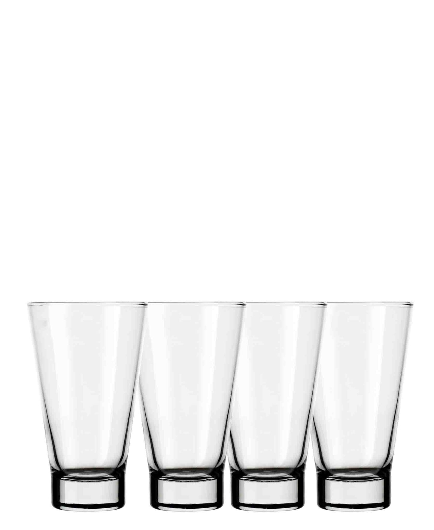 Kitchen Life 4 Piece 385ml Alderley Crystal Hiball Glass Set - Clear
