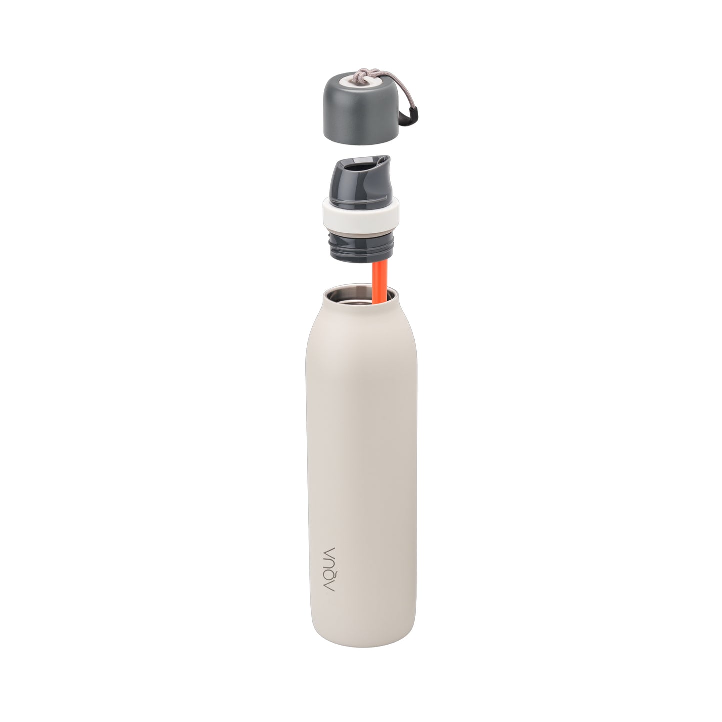 Aqua 710ml Twist Flask Cream