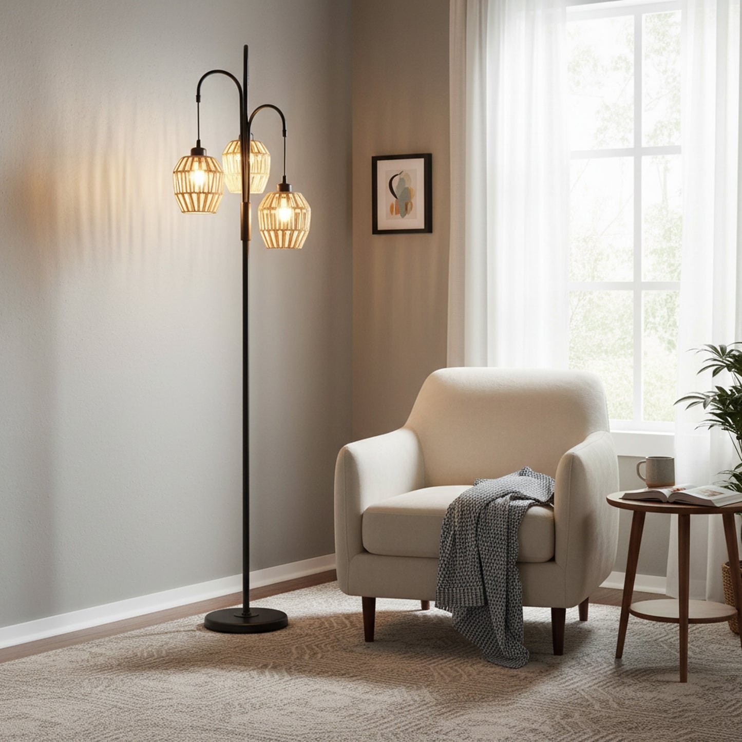 Floor Standing Lamp Black