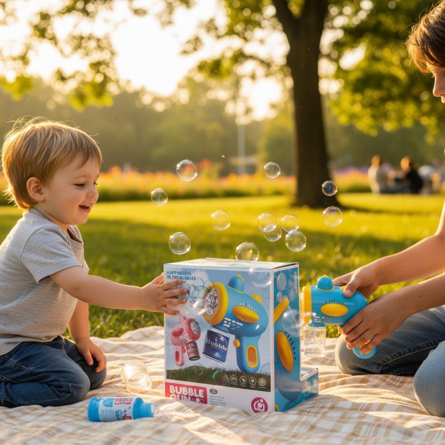 Bubble Gun Blue & Yellow