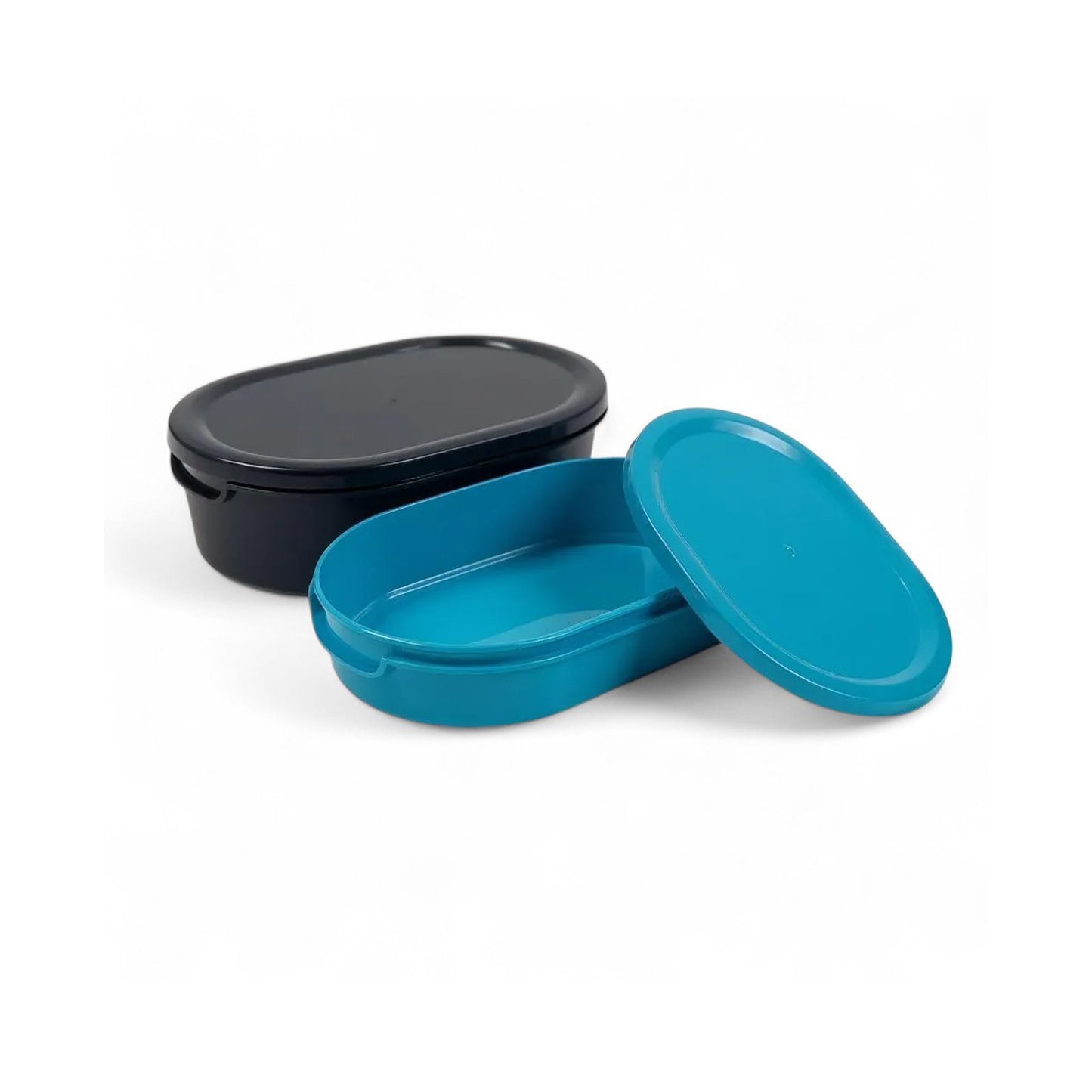 CH 2 Piece Lunch Box Set Blue & Black