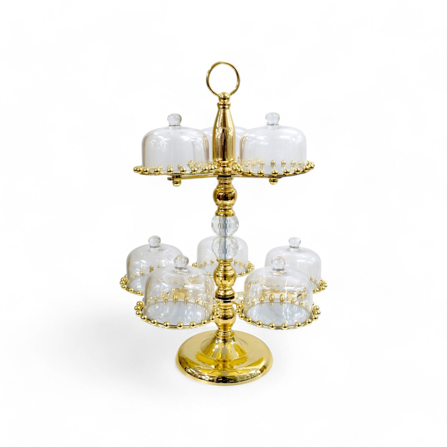 Milano Rotating Cupcake Stand Gold