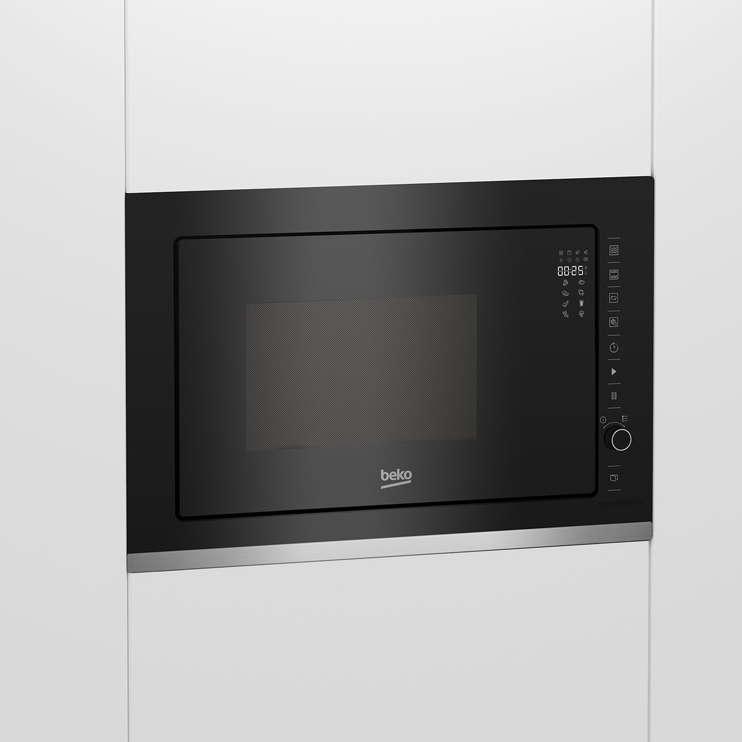 Beko 25Lt Built in Convection Grill Microwave Oven Black
