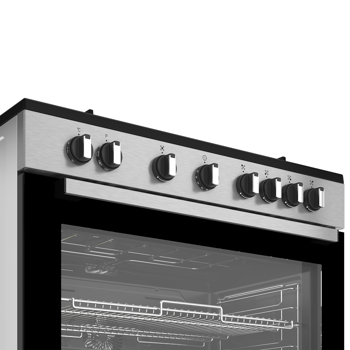 Defy 90cm Gas Electric Range Cooker Thermofan+ Black & Inox