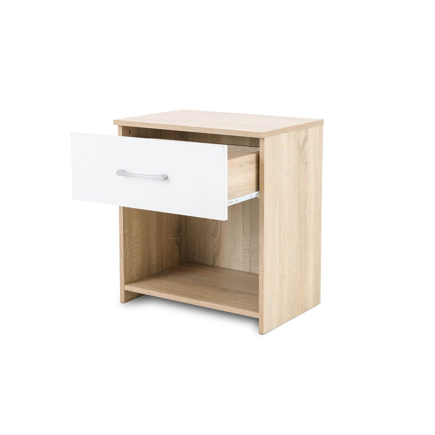DualSpace Nightstand Sonama & White