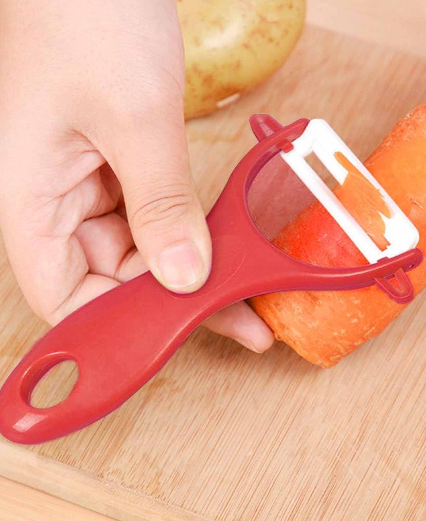 Kitchen Life Ceramic Peeler - Red