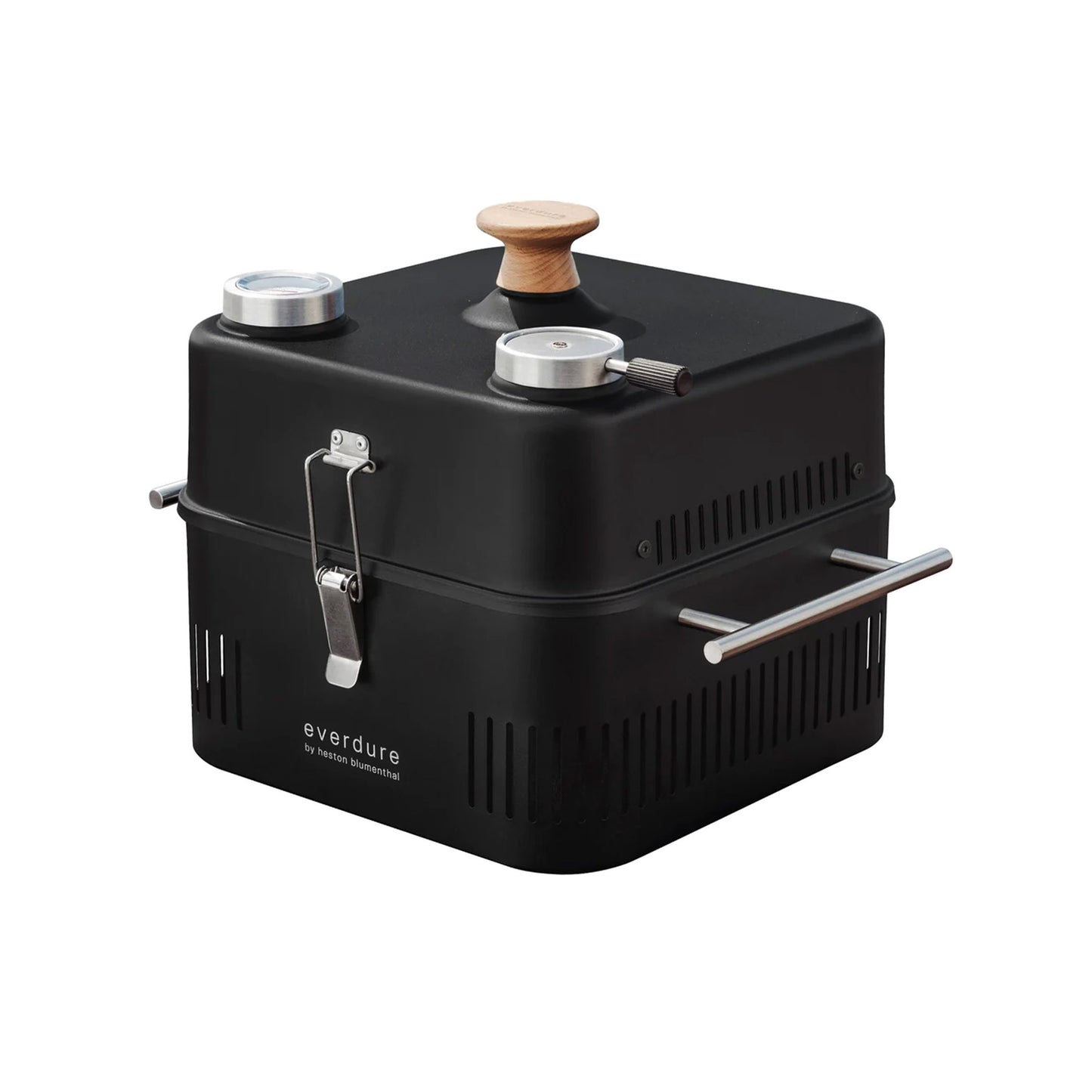 Everdure Cube 360 Charcoal Portable Barbeque & 3 Piece Tool Kit - Black