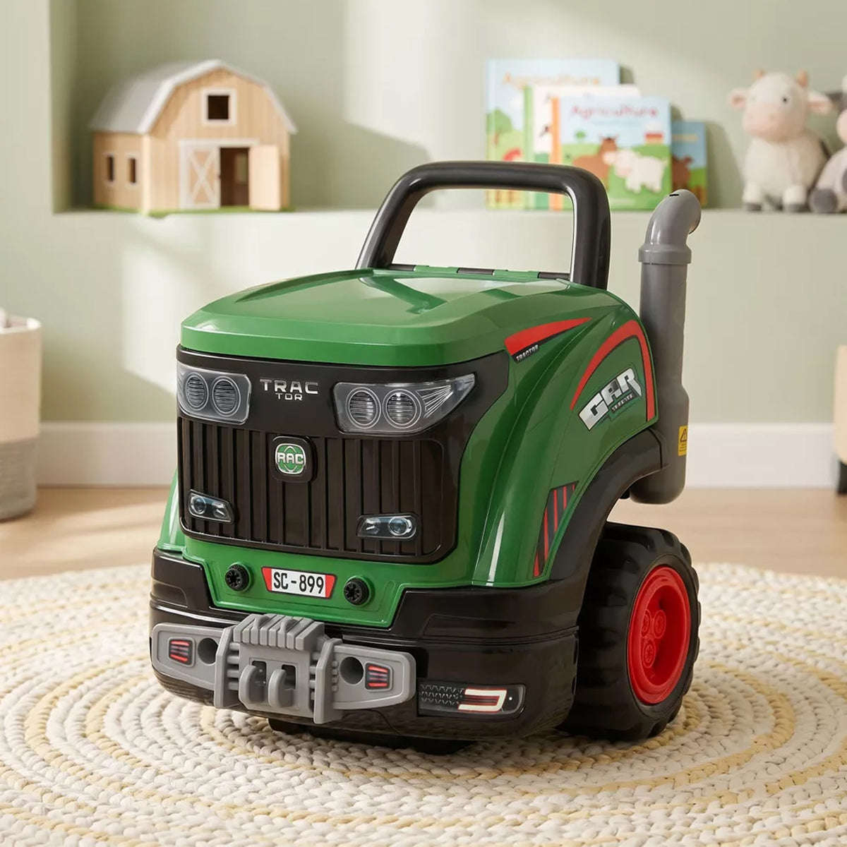 Farm Tractor with Spray & Light Green