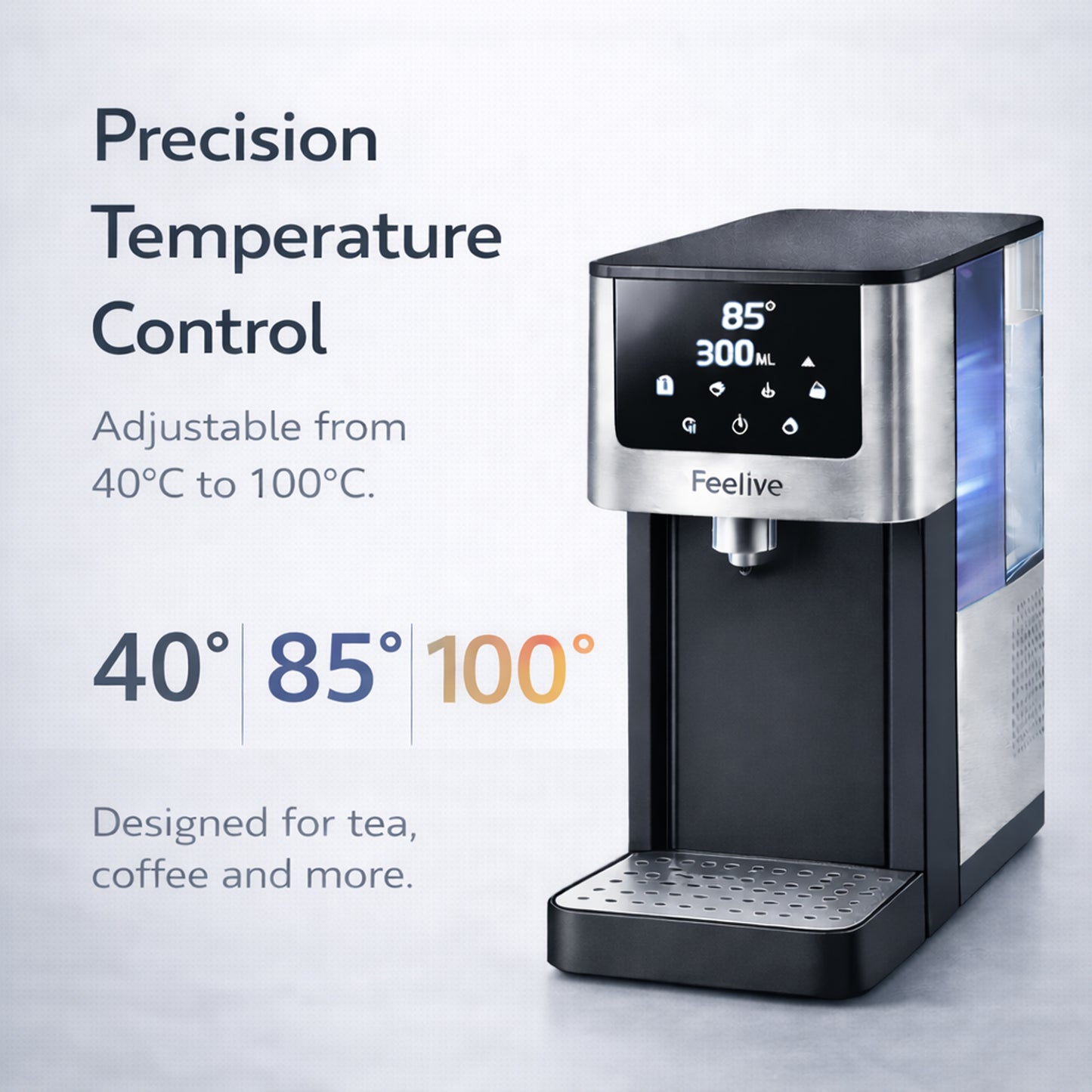 Feelive Instant Hot & Cold Water Dispenser Black