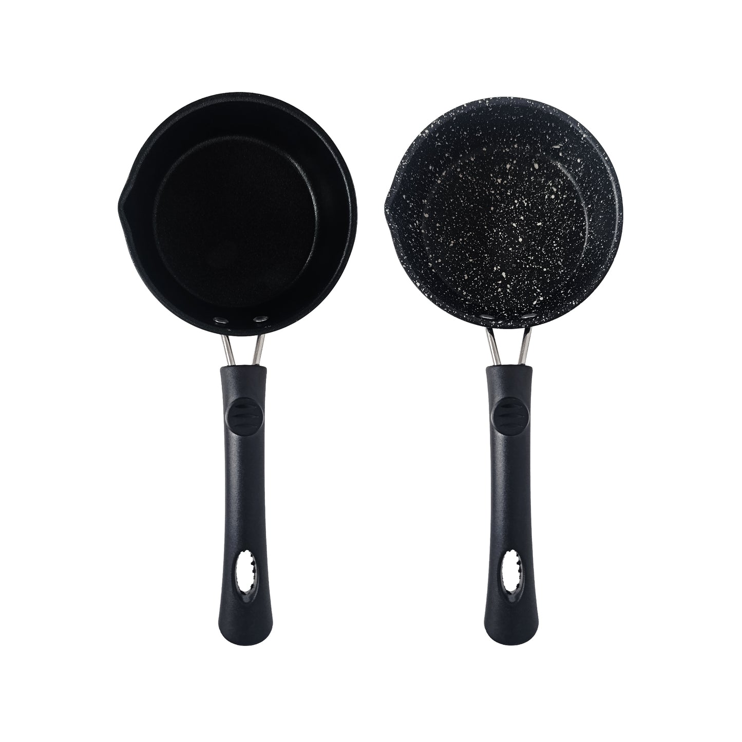 First Home Range 2 Piece 12cm Egg Pan Set Matte Black & Stone