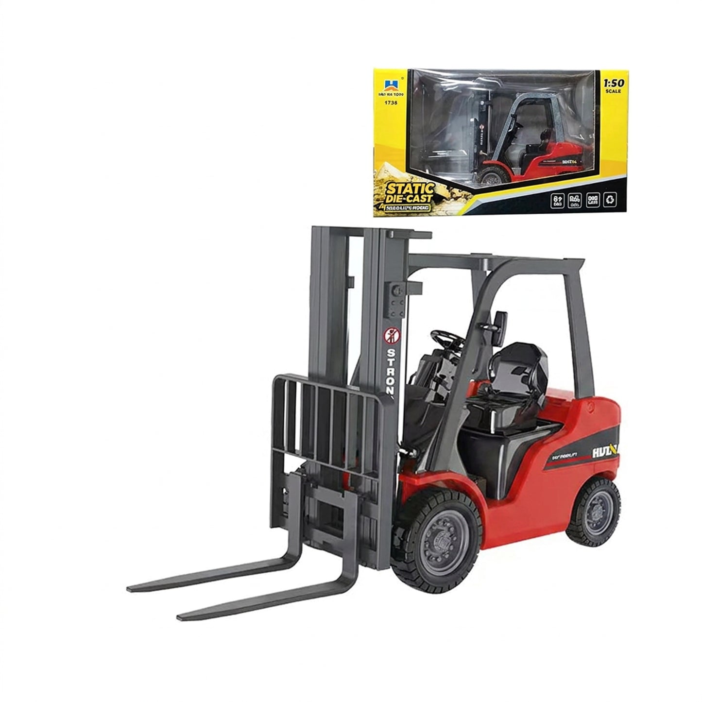 RC Forklift With APP Control Red