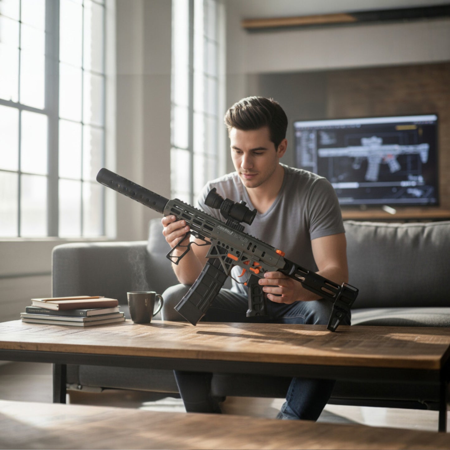 Assault Rifle Orbi Gun Black