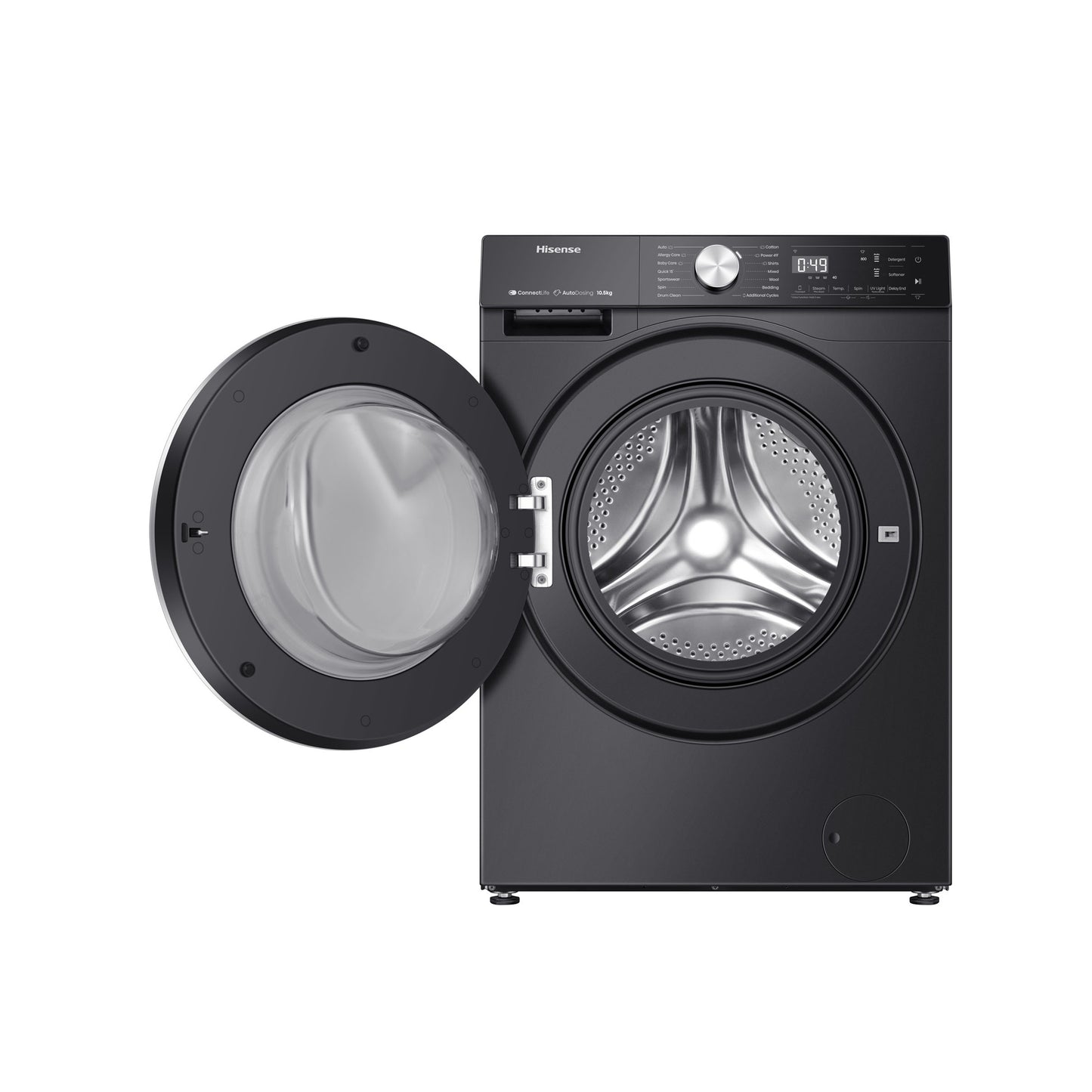 Hisense 5S Series 10.5kg Premium Front Loader Black