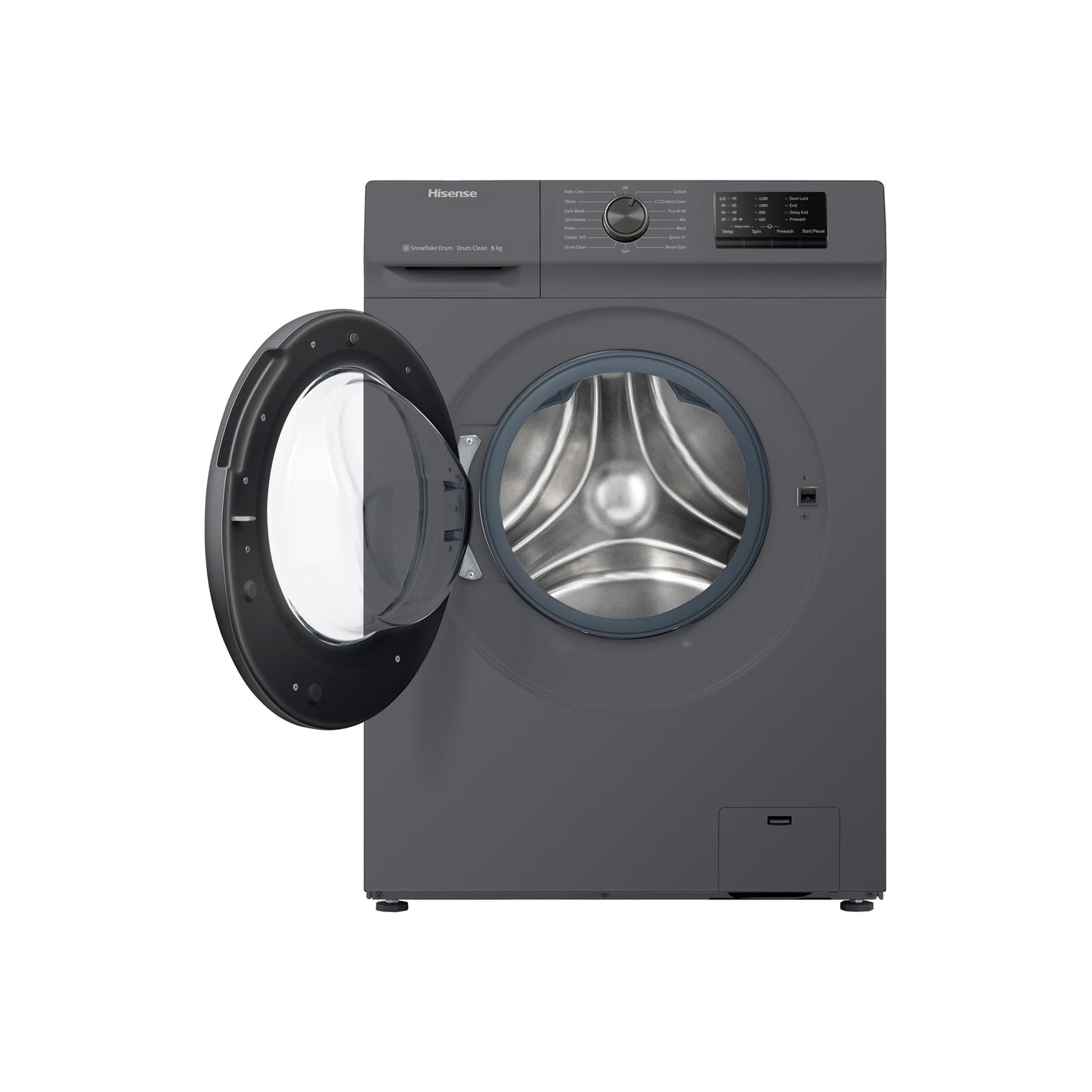Hisense 6kg Front Loader Washing Machine Titanium