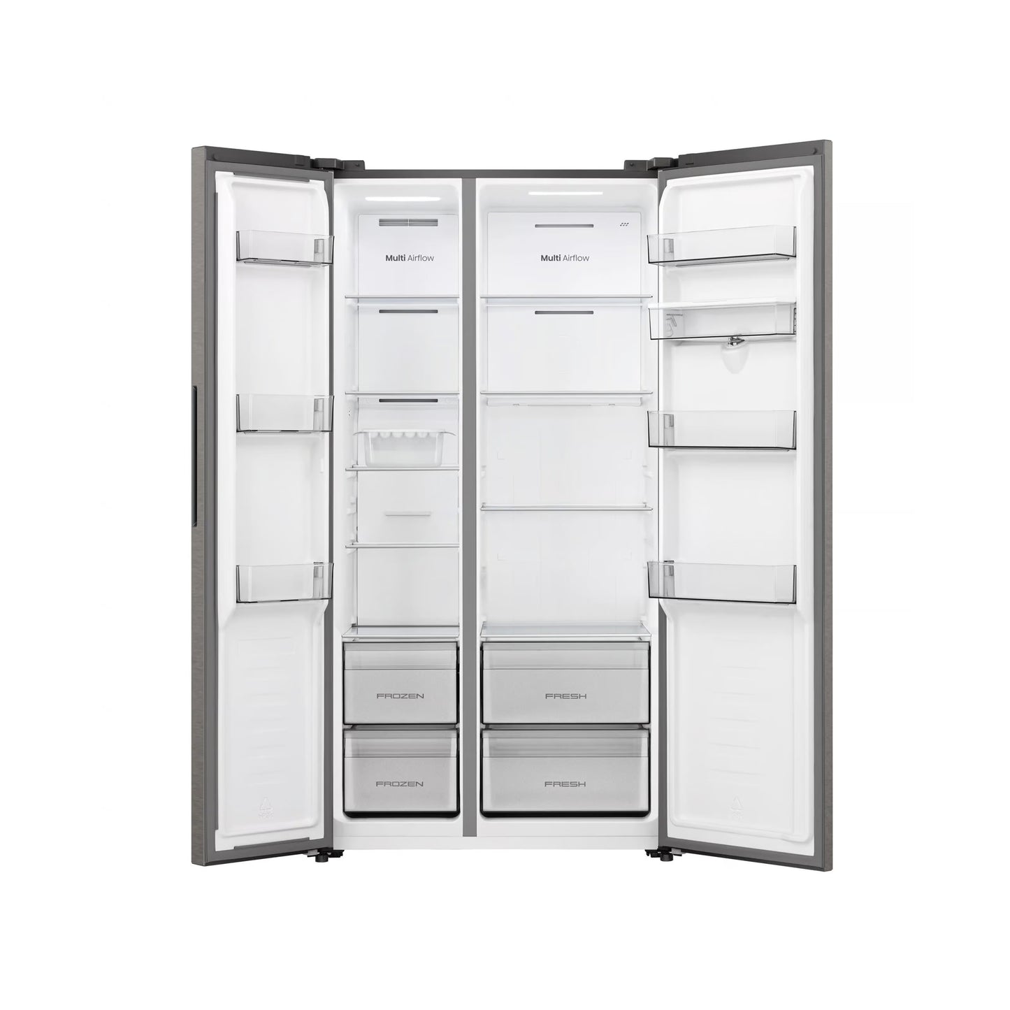 Hisense 541L Side By Side Refrigerator with Water Dispenser Titanium