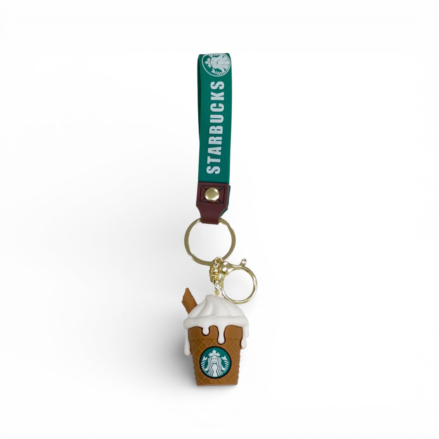 Coffee Keychain Brown & Green