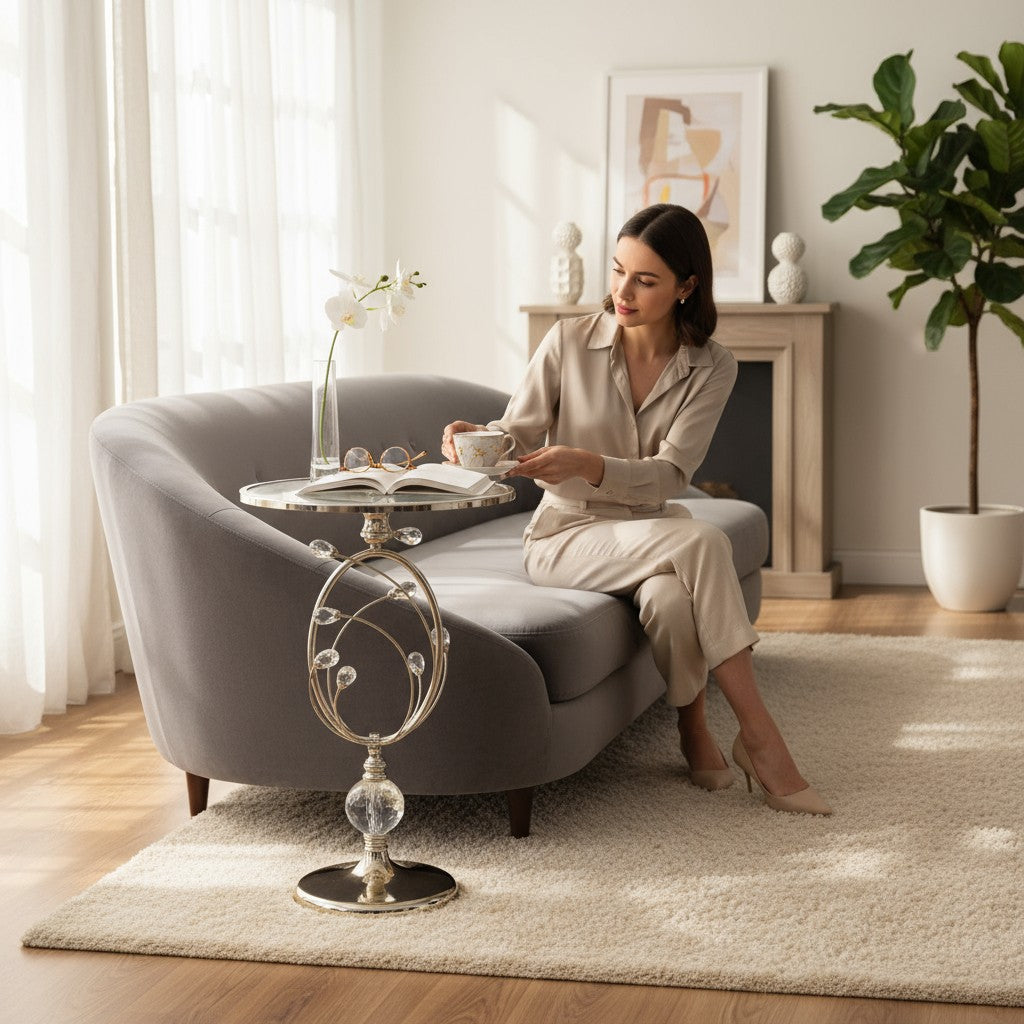 The Venice Side Table Gold