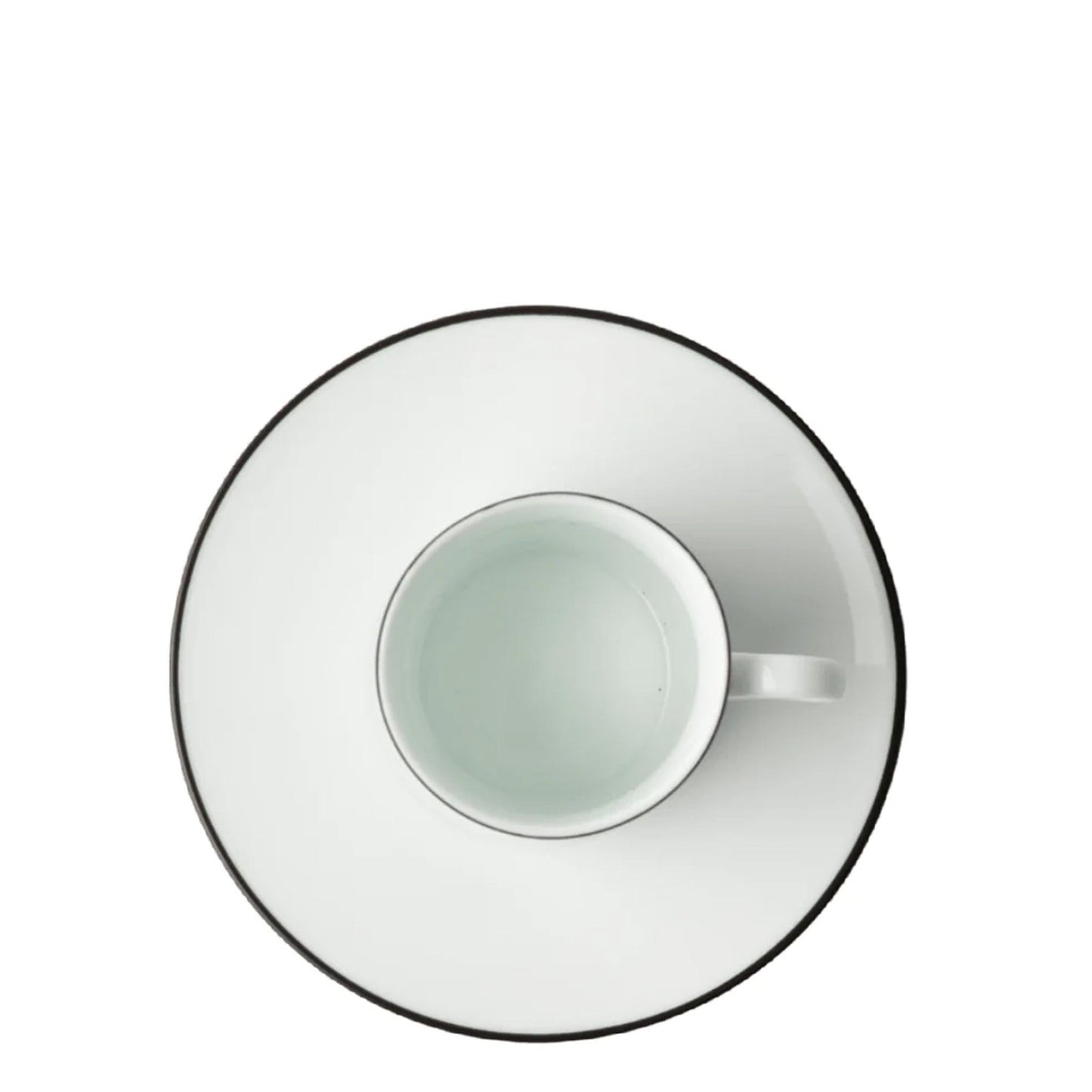 Jenna Clifford Premium Porcelain Cappuccino Cup & Saucer - White