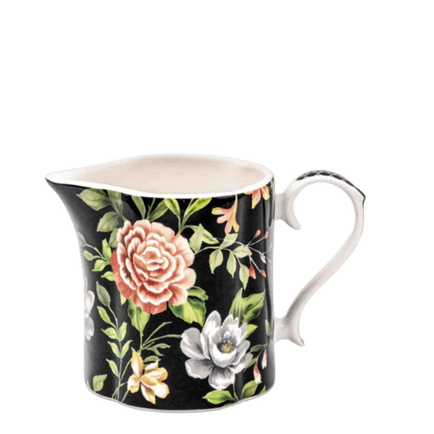 Jenna Clifford Botanica Rose Creamer - Black