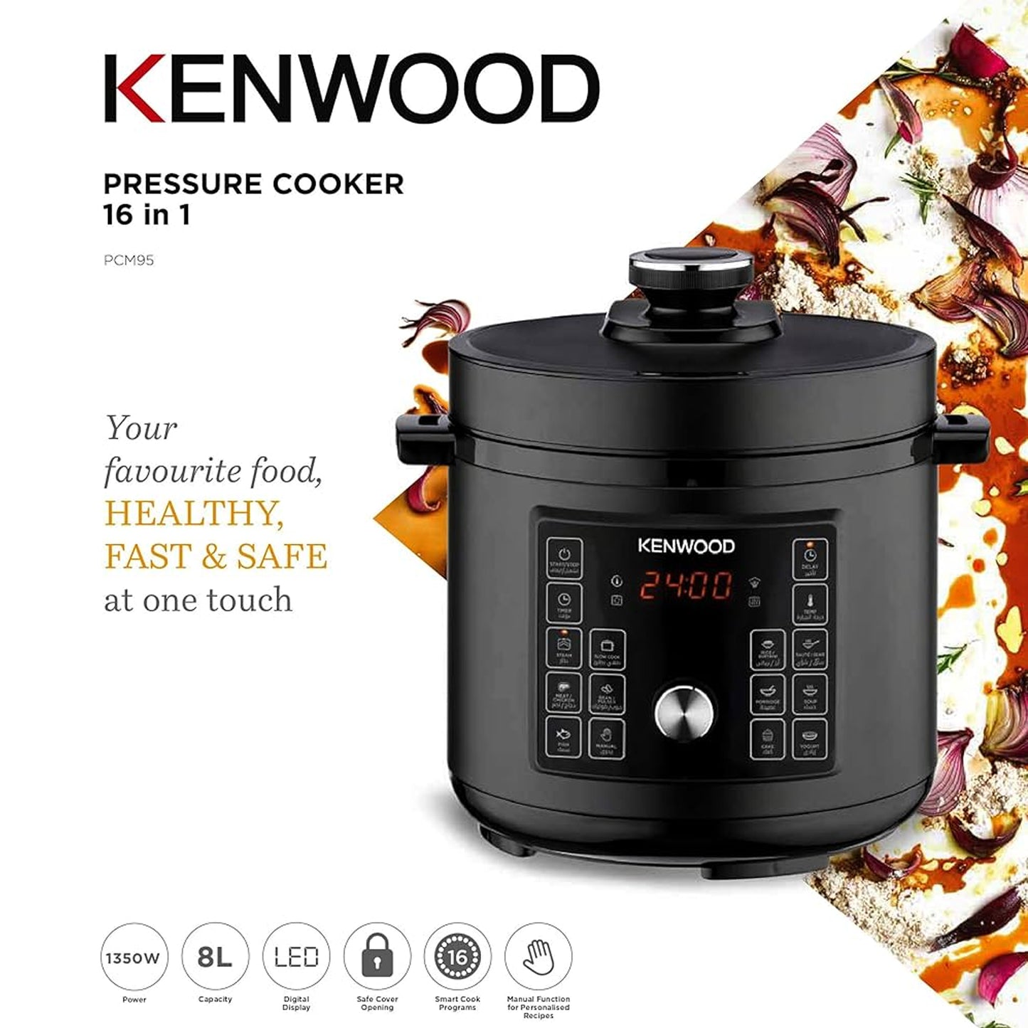 Kenwood 8Lt Multicooker Black