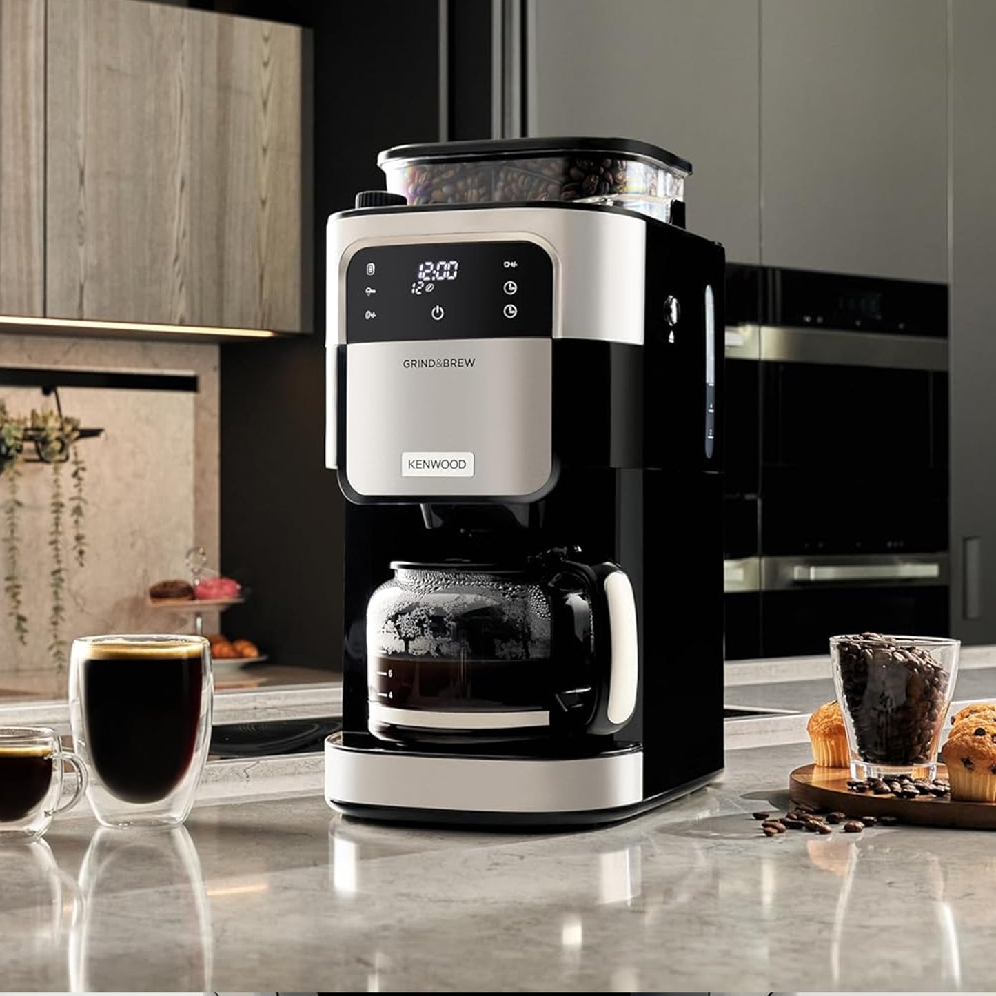 Kenwood Grind & Brew Drip Coffee Machine Black