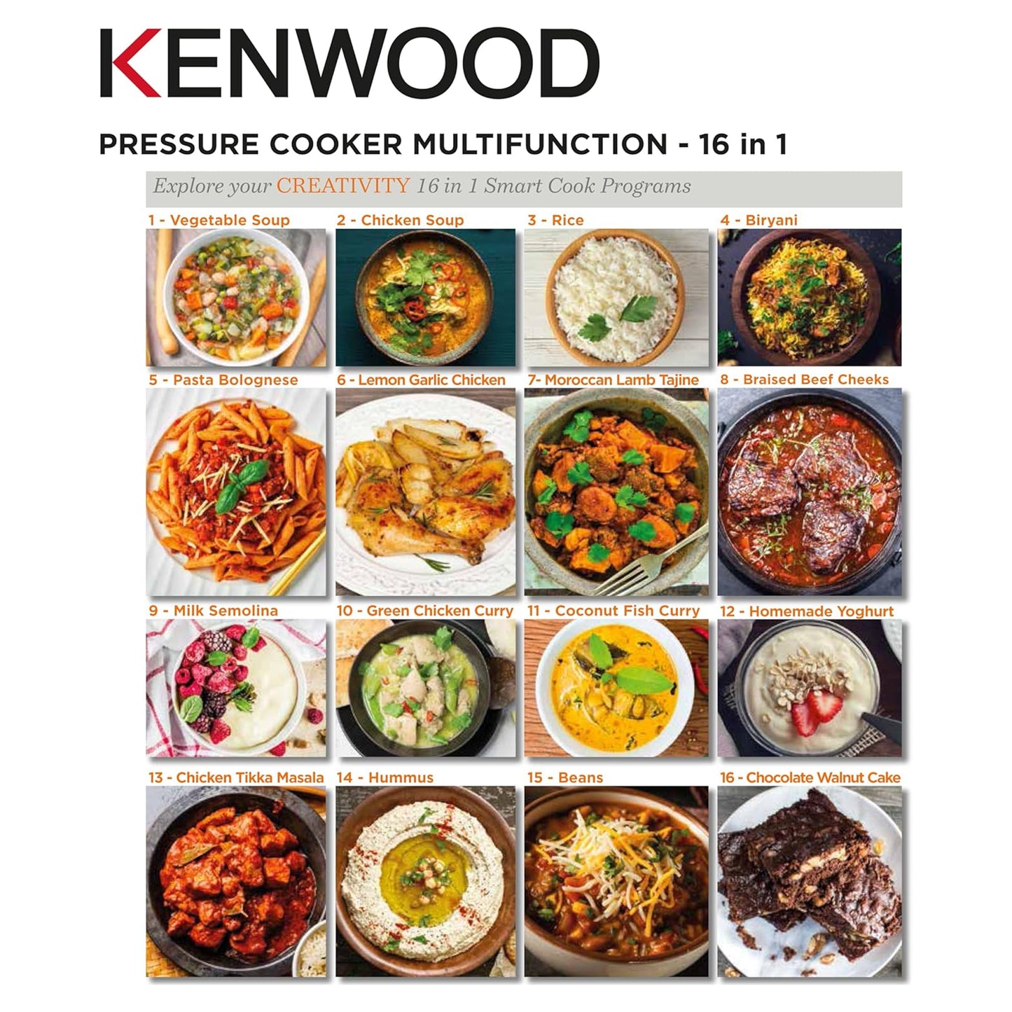 Kenwood 6Lt Multicooker Black