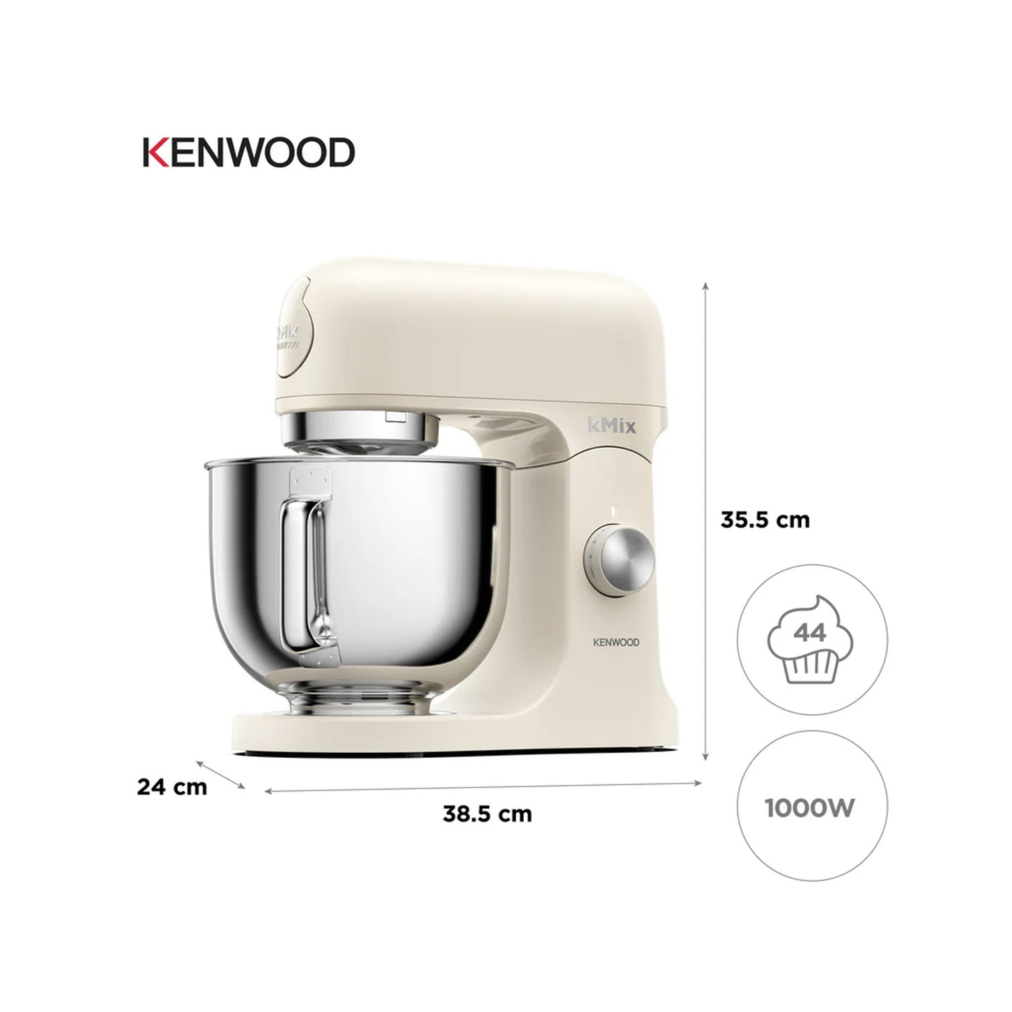 Kenwood kMix Stand Mixer Matt Cream