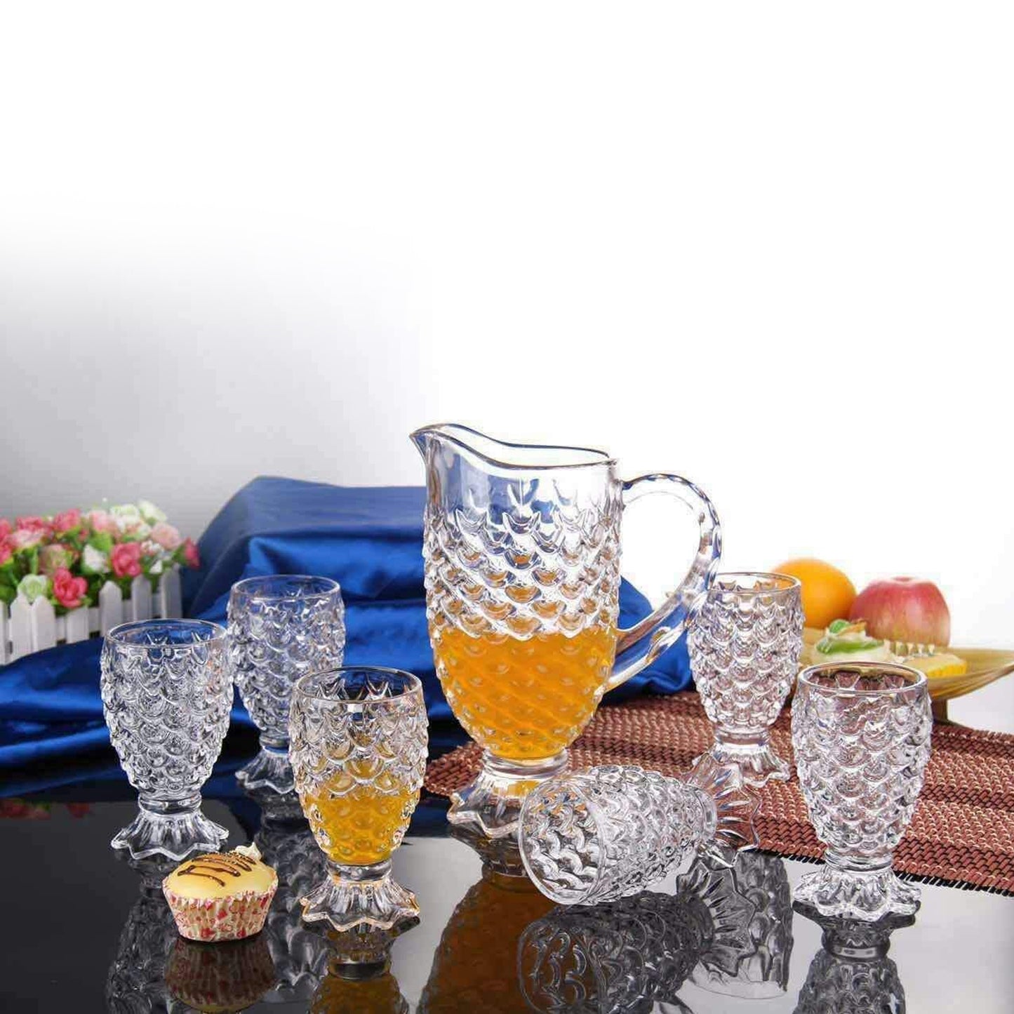 Kitchen Life 7 Piece Fish Lemon Set Clear