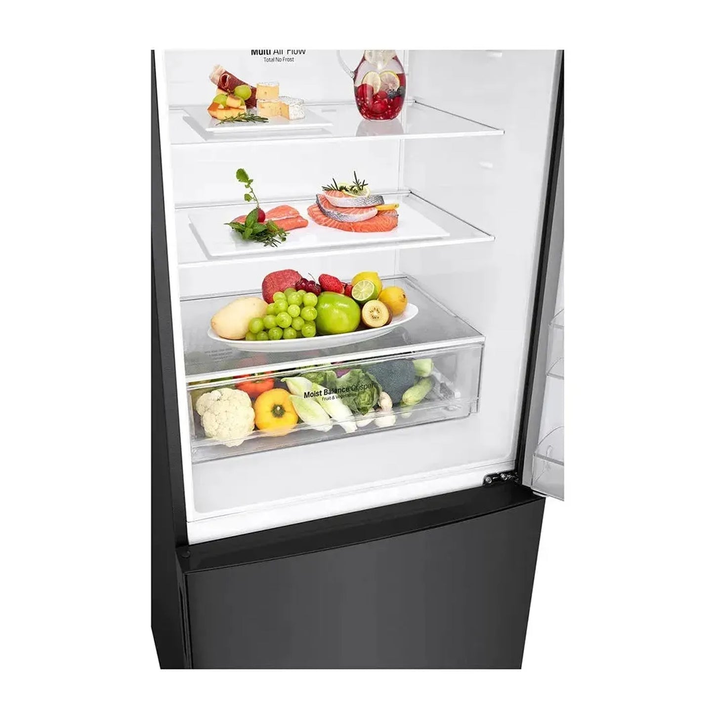 LG Inverter Linear Compressor Combi Fridge Freezer Black