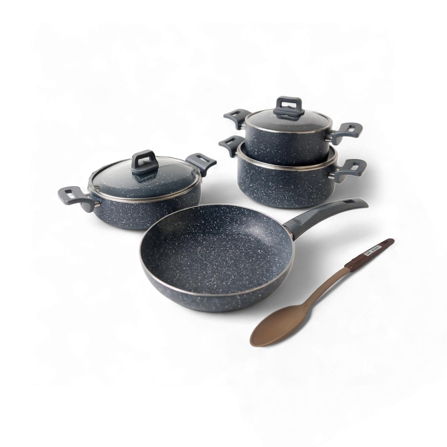 Leydi 7 Piece Pot Set Grey