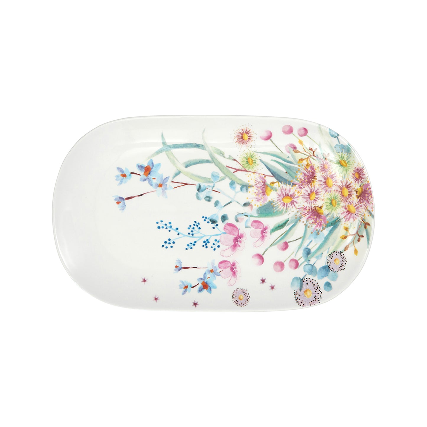 Maxwell & Williams Botanic Gardens Eucalyptus Bloom Oblong Platter Multicoloured