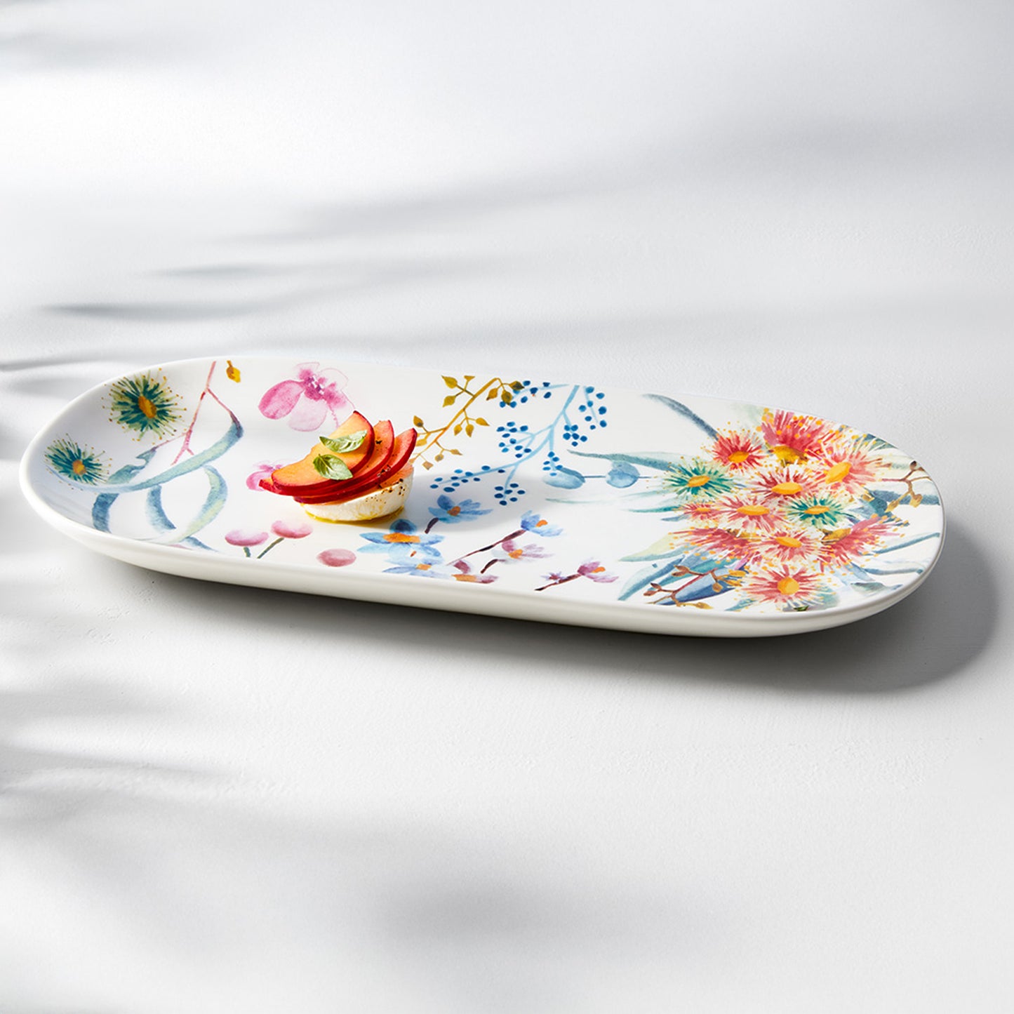 Maxwell & Williams Botanic Gardens Eucalyptus Bloom Oblong Platter Multicoloured
