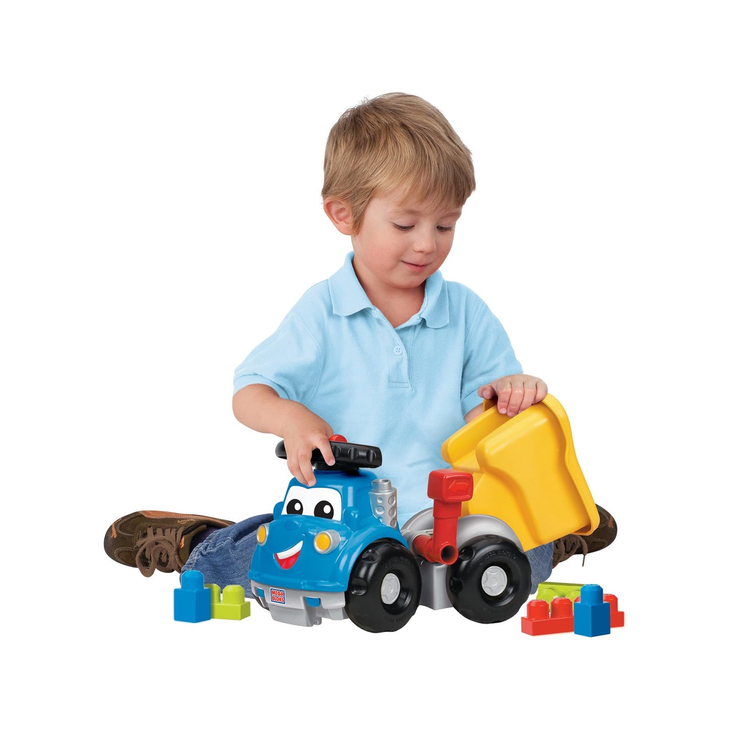 Truck with Building Blocks Blue